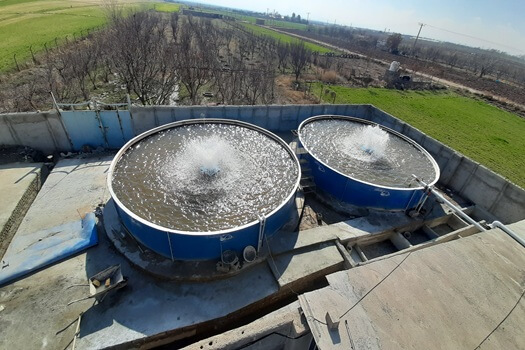 استخرهای پرورش ماهی و میگو فایبرگلاس