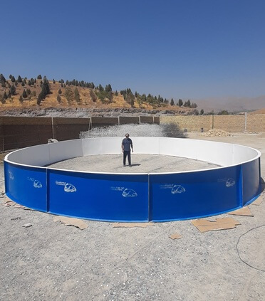 Abazin Fiberglass Fish Farming Pools Post Image-1 استخر شیلات، دایره ای شکل - شرکت آبازین - طراحی و ساخت تجهیزات پرورش آبزیان