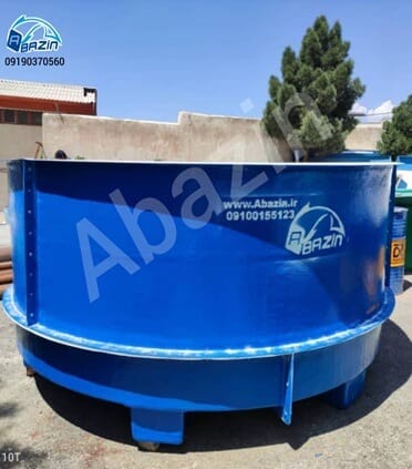 Abazin Circular fiberglass fish breeding tub Post Image1 وان فایبرگلاس دایره ای پرورش ماهی با پایه مستحکم و دریچه تخلیه