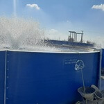 استخر شیلات قطر 8 متر شرکت آبازین