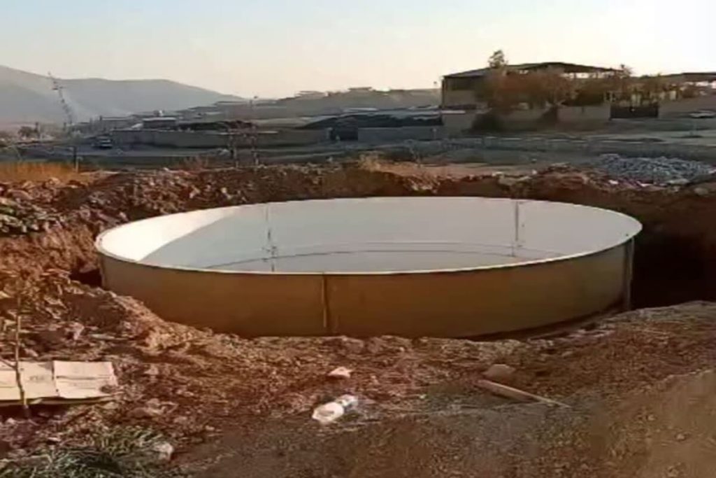 مخزن ذخیره آب دامپروری استان البرز - شرکت آبازین مخزن ذخیره آب دامپروری استان البرز - شرکت آبازین