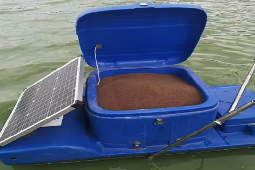 انواع غذاپاش ماهی و میگو