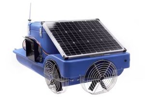 انواع غذاپاش ماهی و میگو - غذاپاش خورشیدی